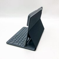 Logitech italienische QWERTY-Leinwand-Tastaturhülle für iPad Air 2 Carbon Black