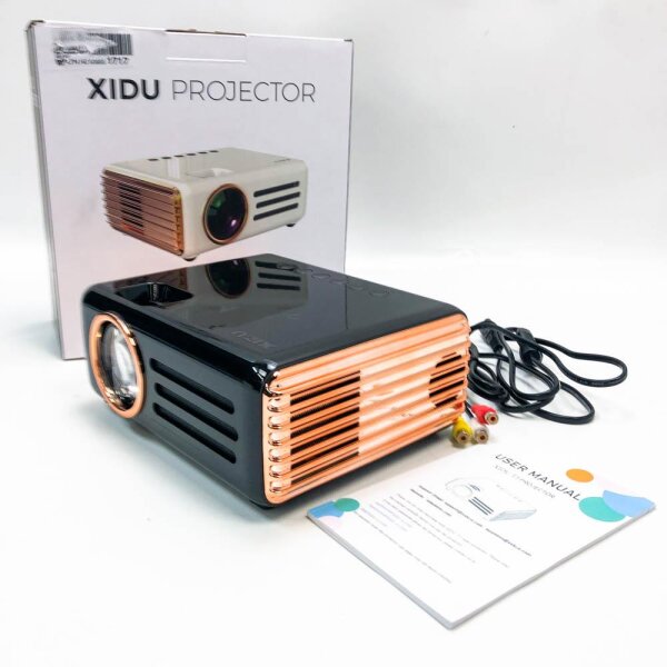 Mini projector, XIDU 8000LUX 1080P WiFi Bluetooth projector Full HD Heimkino Video projector with screen mirroring led without remote control