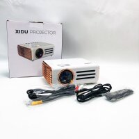 Mini projector, XIDU 8000LUX 1080P WIFI Bluetooth Beamer...