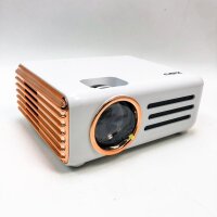 Mini projector, XIDU 8000LUX 1080P WIFI Bluetooth Beamer Full HD Heimkino Video projector with screen mirroring led projector compatible with iPhone, Android, TV Stick, HDMI, USB, AV (T3-white)