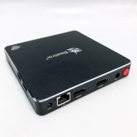 Mini-Computer, Beelink T34, lüfterloser Mini-PC-Desktop, 8 GB DDR3/128 GB SSD, ultradünner Windows 10 Intel Celeron J3455-Prozessor (bis zu 2,3 GHz), Dual-HDMI, 2,4 G + 5,8 G Dual-WLAN, Gigabit-Ethernet, BT 4.0 ohne HDMI Kabel