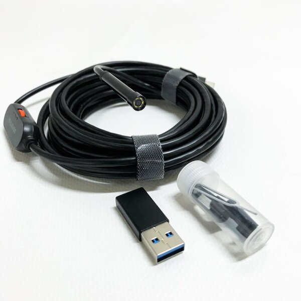 Depstech Waterproof Semi-Rigid Endoscopic USB Surveillance Camera with 6 Adjustable LEDs