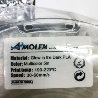 AMOLE PLA Filament 1.75mm, Glow in the Dark multi...