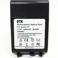 DTK battery for Dyson V7 vacuum cleaner 21.6V 4000mAh