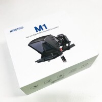 INSSTRO M1 Teleprompter, mit Fernbedienung, tragbar für Smartphone Handy Tablet DSLR Kamera iPhone iPad Mini Android Canon Sony Nikon Panasonic Interview YouTube Vlog