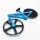 Asdirne Pizza Cutter Bicycle Pizza Cutter Wheel Non-Stick Coating Stainless Steel Super Sharp Blades Novelty Gift 19cm Blue