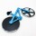 Asdirne Pizza Cutter Bicycle Pizza Cutter Wheel Non-Stick Coating Stainless Steel Super Sharp Blades Novelty Gift 19cm Blue