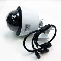 ZILNK PTZ IP Dome Kamera Outdoor, Überwachungskamera WLAN Aussen, 1080P Schwenken/Neigen/5-Fach Optischer Zoom, IR-Nachtsich, IP65 wasserfest, Bewegungsmelder, Unterstützung von 64GB SD Karten