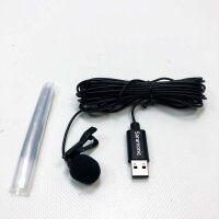 Saramonic lavalier microphone with USB-A plug for computer with a 6 m long cable (SR-Ulm10L)