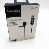 Saramonic Lavalier-Mikrofon mit USB-A-Stecker für Computer mit 6 m langem Kabel (SR-ULM10L)