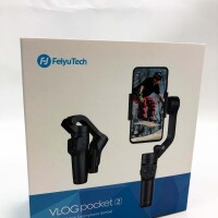 Feiyutech [officially] Vlogpocket 2 smartphone gimbal with tripod, 3 -axis cell phone stabilizer for iPhone 13/12/11, Samsung S21, and Redmi Note 10 Pro YouTube & Tiktok - Rosa