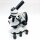 Biological learning microscope 40x-20000x dual-LED lighting laboratory monocular microscope for students and adults with optical glass lenses and 15 object carriers, metal housing, carrying bag, power supply