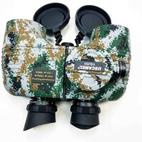 10x50 binoculars HD for navigation, BAK4 FMC, high-definition look, illuminated analog removal meter, compass, waterproof, durable, for booting, adults, hunting, camouflage