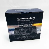 10x50 Fernglas HD für Navigation, Bak4 FMC, High-Definition-Optik, beleuchteter Analog-Entfernungsmesser, Kompass, wasserdicht, langlebig, für Bootfahren, Erwachsene, Jagd, Camouflage