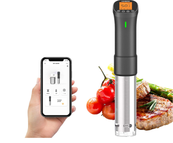 Inkbird Sous Vide Stick 1000 Watt, ISV-200W Sous Vide Cooker App Control, 360° Circulation, 0?-90? temperature