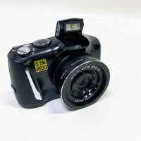 LongOu Digitalkamera Full HD 2,7K / 20FPS fotoapparat digitalkamera 48,0-Megapixel-Kamera mit 4-fachem Digitalzoom Kompaktkamera (Schwarz)