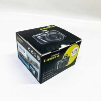 Longou digital camera Full HD 2.7K / 20FPS camera Digital camera 48.0-megapixel camera with a 4-fold digital zoom compact camera (black)