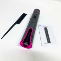 Lockenstab Automatischer Hair Curler, Schnurloser Lockenstab Tragbar,Wiederaufladbarer Intelligenter Lockenstab mit LCD-Temperaturanzeige Und Timer,USB-Lockenwickler mit 4 Einstellbare Temperatur