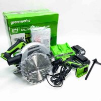 GreenWorks 24V battery circular saw 185 mm and battery...