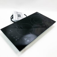 Domino glass ceramic hob, AMZ boss double glass ceramic...