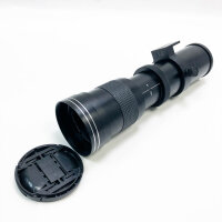 JINTU Kamera Superteleobjektiv MF 420-800mm F/8.3-16 T-Mount-kompatibel mit Canon 4000D 2000D 1100D 1200D 1300D 200D 250D 1000D 800D 650D 750D 550D 80D 90D 60D 5D III IV 6D ohne Adapter und ohne Reinigungsstift