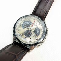 Festina Herren Chronograph Quarz Uhr mit Leder Armband F20201/2