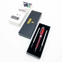 Ballpoint pen set with gift box and 2 black ink refills...