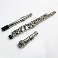 Eastar C Flöte 16 geschlossen Löcher Querflöte Instrument Vernickelt Flöte Anfänger Set mit Flötenständer Koffer Reinigungstuch (EFL-1)