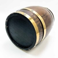 3L wine barrel, 30 x 19 x 25 cm retro style oak wine wooden barrel, with buck, plug, tap, for red wine brandy whiskey storage without an OVP broken a bracket.