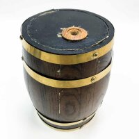 3L Weinfass, 30 x 19 x 25 cm Retro Style Eiche Wein Holzfass, mit Bock, Stopfen, Zapfhahn, für Rotwein Brandy Whisky Lagerung ohne OVP eine halterung gebrochen.