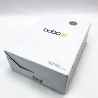 Boba X Evolutionäre, ergonomische und anpassungsfähige Babytrage bis 20 kg mit verstellbarem Verdeck und Sitzverlängerungen, 100 % Baumwolle (Grau)