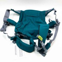 Boba X Evolutionäre, ergonomische und anpassungsfähige Babytrage bis 20 kg mit verstellbarem Verdeck und Sitzverlängerungen, 100 % Baumwolle (Organic Atlantic)