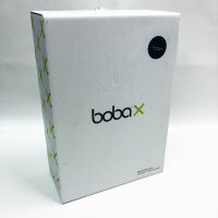 Boba X Evolutionäre, ergonomische und anpassungsfähige Babytrage bis 20 kg mit verstellbarem Verdeck und Sitzverlängerungen, 100 % Baumwolle (Organic Atlantic)