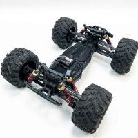 VATOS RC Auto 1:10 Fernbedienung 80M 46 km/h 4x4 4WD 2,4 GHz Funksteuerung Monster Truck Rock Racing Crawler Hochgeschwindigkeits-Geländewagen Buggy mit kratzern, ein Rad ist defekt.