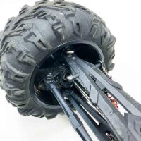 VATOS RC Auto 1:10 Fernbedienung 80M 46 km/h 4x4 4WD 2,4 GHz Funksteuerung Monster Truck Rock Racing Crawler Hochgeschwindigkeits-Geländewagen Buggy mit kratzern, ein Rad ist defekt.