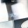 CIARRA CBCB6736C Ef­fi­zi­enz A Dunstabzugshaube Kopffreie Schräghaube 60cm 350m³/h mit CBCF002X2 Aktivkohlefilter Abluft Umluft 3 Stufen Wandmontage Abzugshaube Schwarz mit Delle.