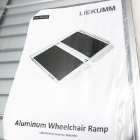 Liekumm 150cm x 76cm. Flow ramp with non-slip surface, portable aluminum wheelchair ramp, ramps for wheelchairs, at home, steps, stairs, disabilities, doors, with bag. (MR607MW-5)