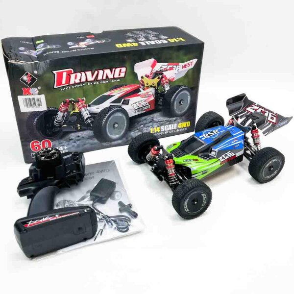 Goolsky WlToys XKS 144001 RC Auto 60 km / h high -speed off -road vehicle RTR with buggy and all -wheel drive with scratches.