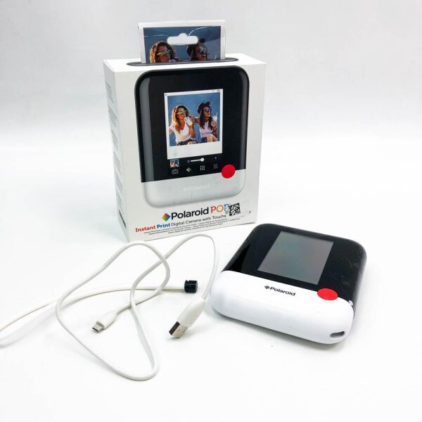 Polaroid POP 3x4 (7.6x10 cm) Immediate printing digital camera with zinc zero tint printing technology-white