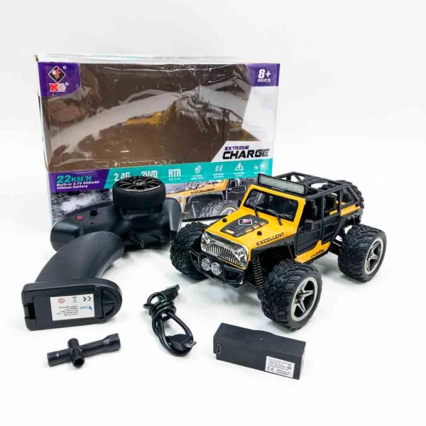 Remote -controlled car from 8 years, RC Auto with LED Lights, 1/22 RC Car, remote -controlled car for adults, 2.4 GHz remote control off -road vehicle outdoor indoor vehicle wrangler