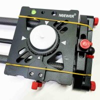 NEEWER 39.4 ”/100cm of motorized camerasal liders, app radio control carbon fiber slider, supports video mode, time -lapse photography, horizontal, chasing and 120 ° panorama recording, compatible with cell phone - (packaging has water & mold stains)