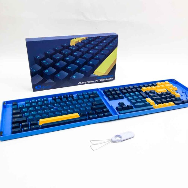 Akko Macaw Tastatur Tastenkappen 157 Tasten Cherry Profile PBT Double-Shot Full Keycap Set für Mechanische Tastaturen mit Sammelbox