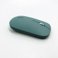 Ugreen PC mouse wirelessly quiet with max. 4000 dpi, 2.4GHz connection, 18 months battery life etc. etc. mouse mouse wirelessly compatible with laptop, computer, windows 11, 10, 8.1, 7, macos, Linux (green)