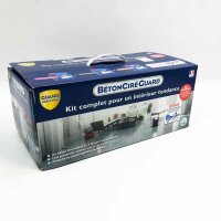 Gebrauchsfertiges Kit zur Herstellung Ihres eigenen Betons in 3 Stunden - Farbe + Schutz + Finish - 4 Dosen (3x2L) - Leckereien 16m2