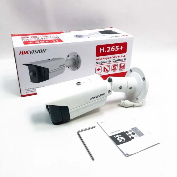 HIKVISION DS-2CD2T45G0P-I (1.68mm) IP Bullet Monitoring camera 4 megapixels (gabruch tracks on the paint)