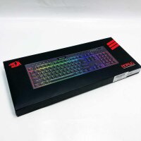 Redragon K618 Horus Mechanical RGB keyboard, Bluetooth/2.4GHz/wired tri-mode flat keys gaming keyboard with wireless connection, dedicated media control and linear red switch