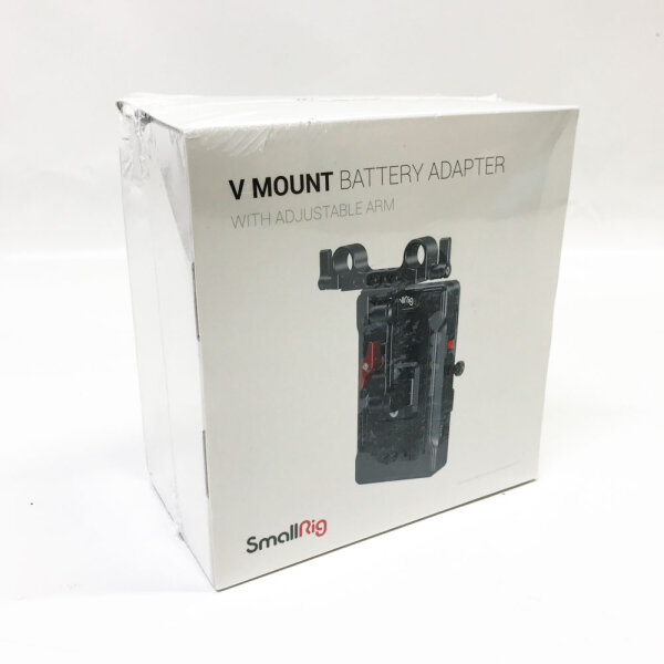 SMALLRIG V-Mount Battery Plate V Mount Akku Adapterplatte für BMPCC 4K & 6K & 6K Pro, DSLR-Kameras, kommt mit 8V/12V/14,2V D-Tap/5V/2A USB-Ausgangsports und 15 mm Stangenklemme - 3204 nur die OVP ist durch Transport beschädigt.