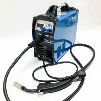 IPOTOOLS MIG-160ER inverter welding machine MIG MAG - protective gas welding machine with 160 amps also suitable for FLUX/cored wire and electrodes/E-hand/digital display/IGBT/230V