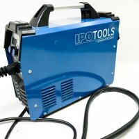 IPOTOOLS MIG-160 Inverter welding machine MIG-Protective gas welding machine with 160 amps also flux/filling wire and electrodes suitable/e-hand/digital display/IGBT/230V
