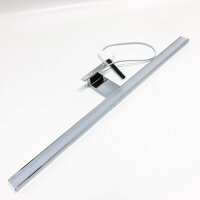 APONUO LED Spiegelleuchte mit Schalter, 60cm Edelstahl Schminkbeleuchtung IP44 600mm Wandleuchte Bilderleuchte